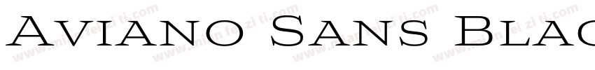 Aviano Sans Black Re字体转换
